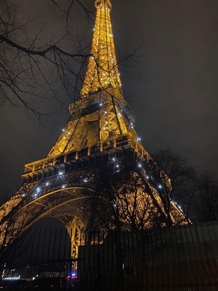 Der Eiffelturm bei Nacht